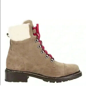 Frye ‘Samantha’ Suede Shearling Hiker Boot sz 10